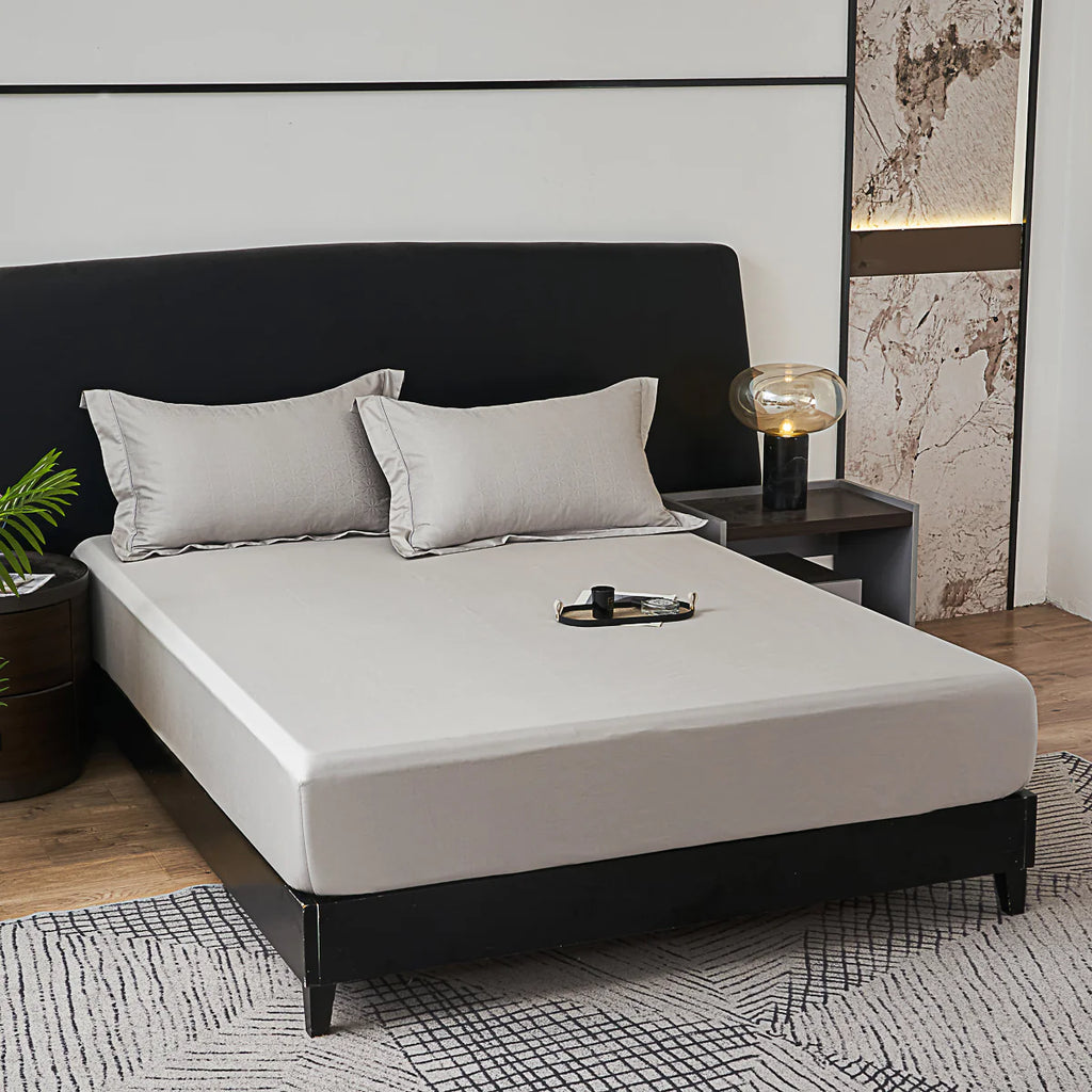 Troy Jacquard Premium Cotton Fitted Sheet Set