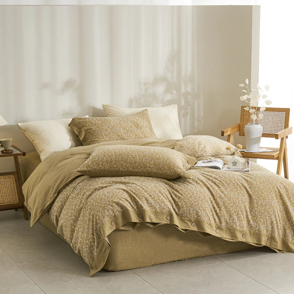 Yelena Classic Cotton Weave Fitted Sheet Set