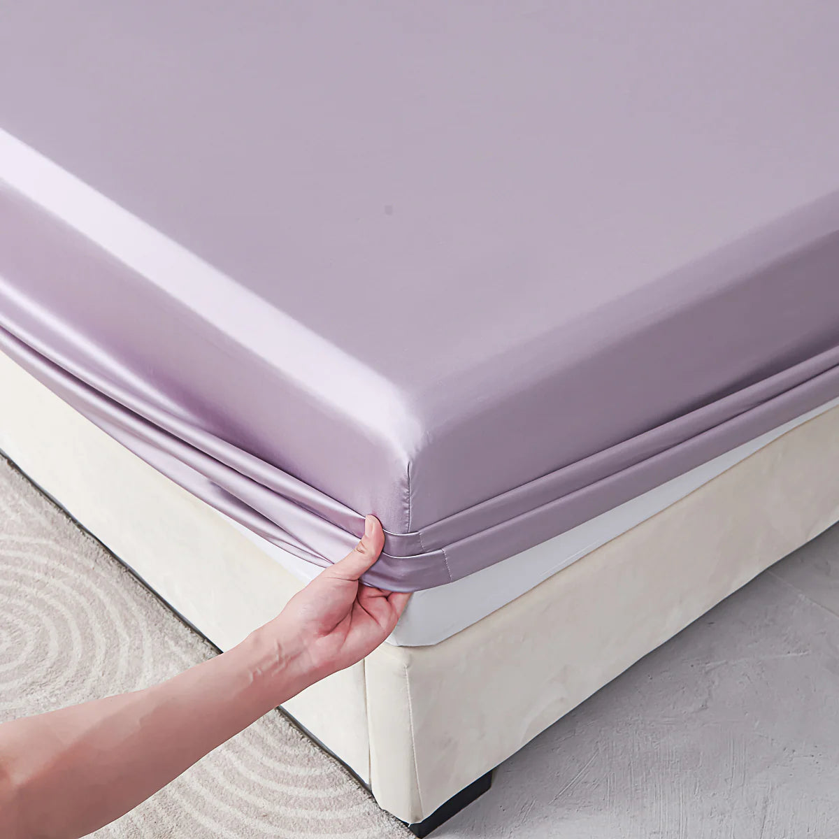 Starry Purple Tencel™ Fitted Sheet Set