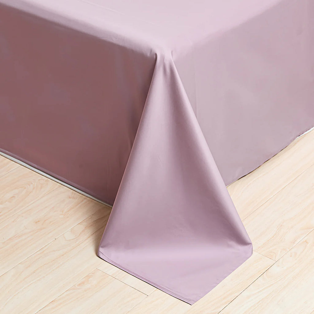 Pearlish Purple Premium Cotton Duvet Cover Set