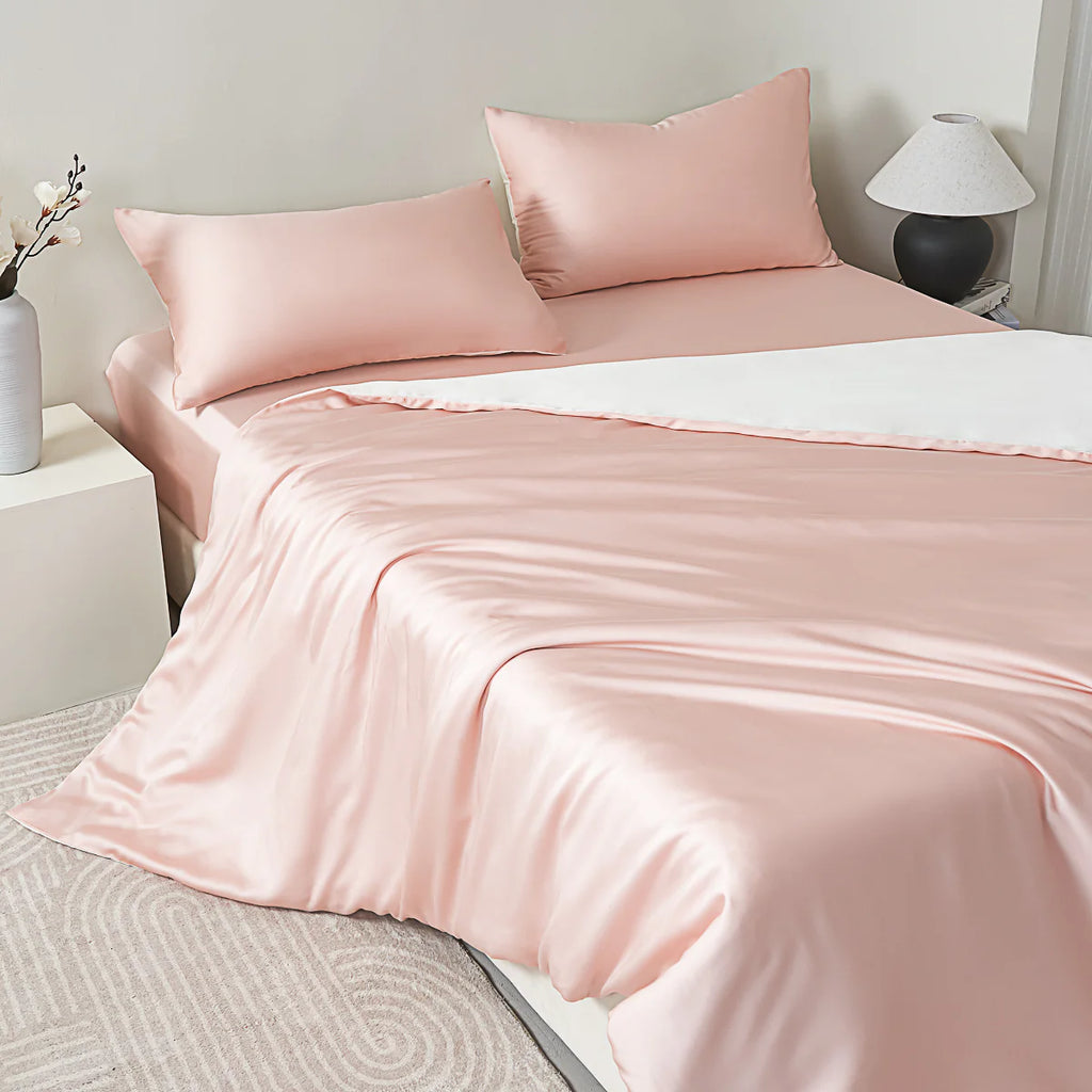 Water Pink Tencel™ Fitted Sheet Set