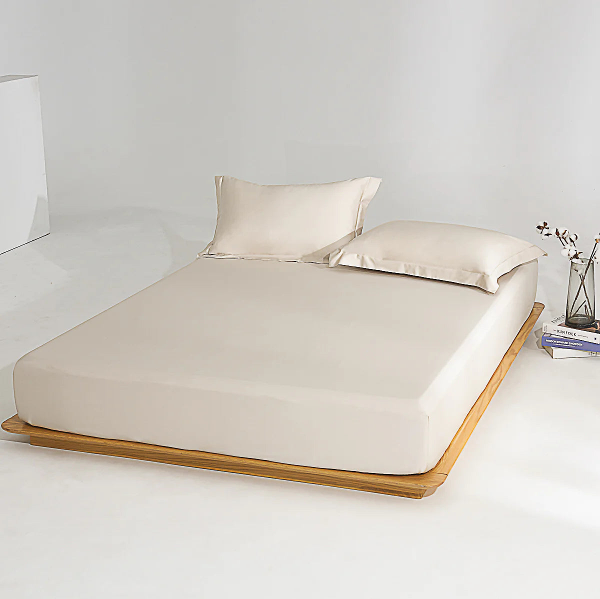 Coco Apricot Premium Cotton Fitted Sheet