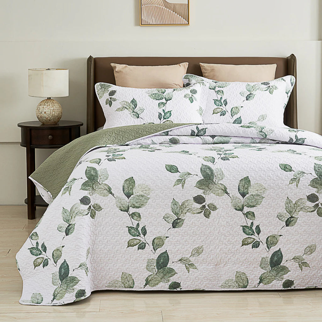 Kaman Floral Cotton Quilt Set