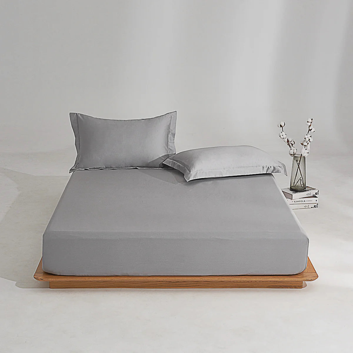 Rio Gray Premium Cotton Fitted Sheet