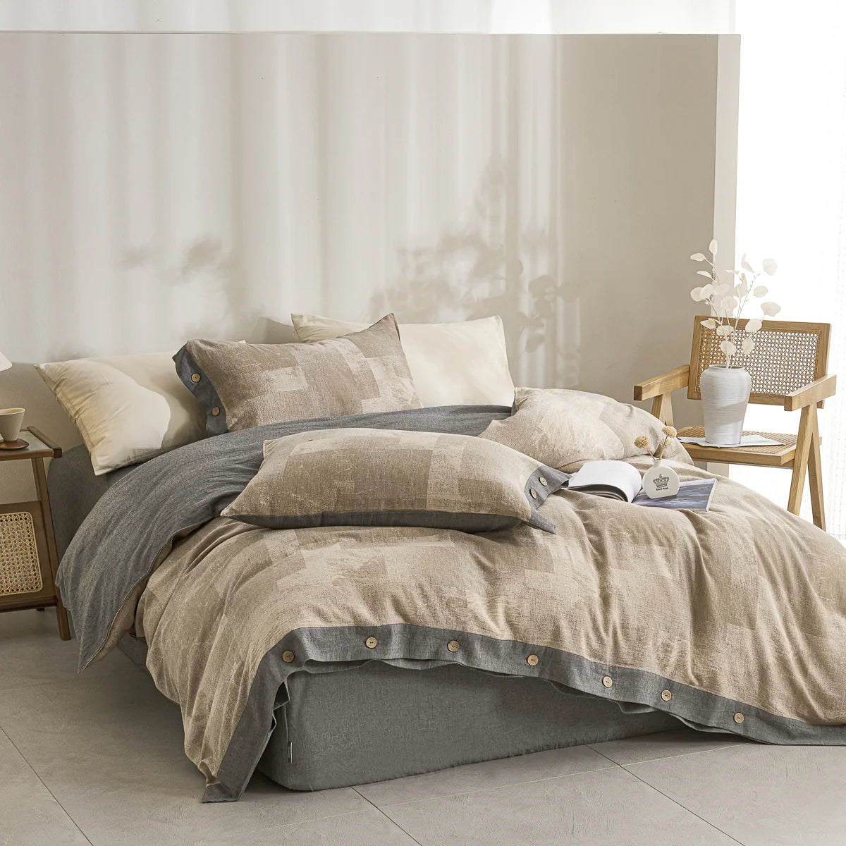 Glance‌ Classic Cotton Weave Fitted Sheet Set