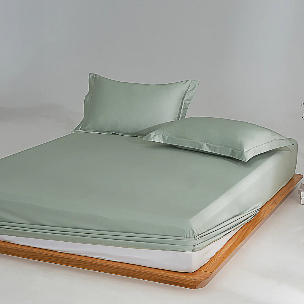 Sunny Green Premium Cotton Fitted Sheet