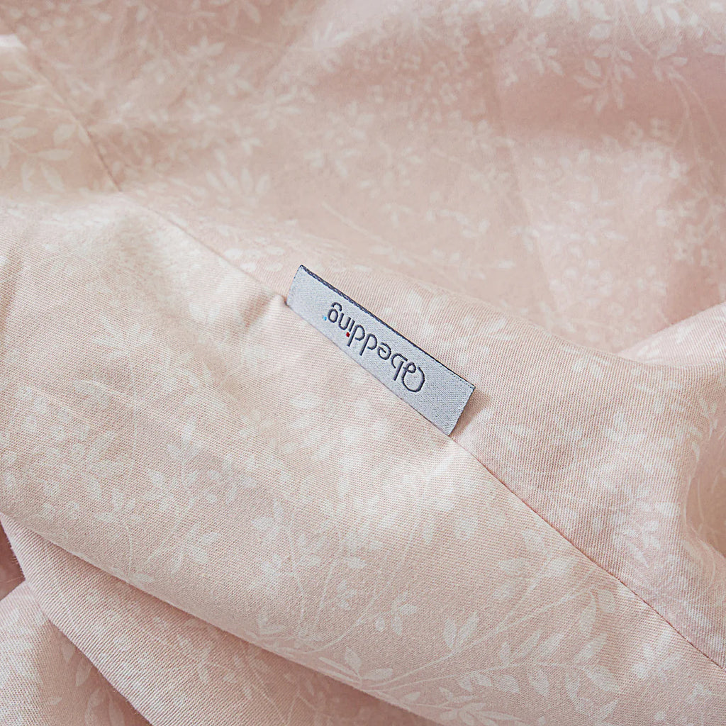 Kai Jade Pink Cotton Fitted Sheet