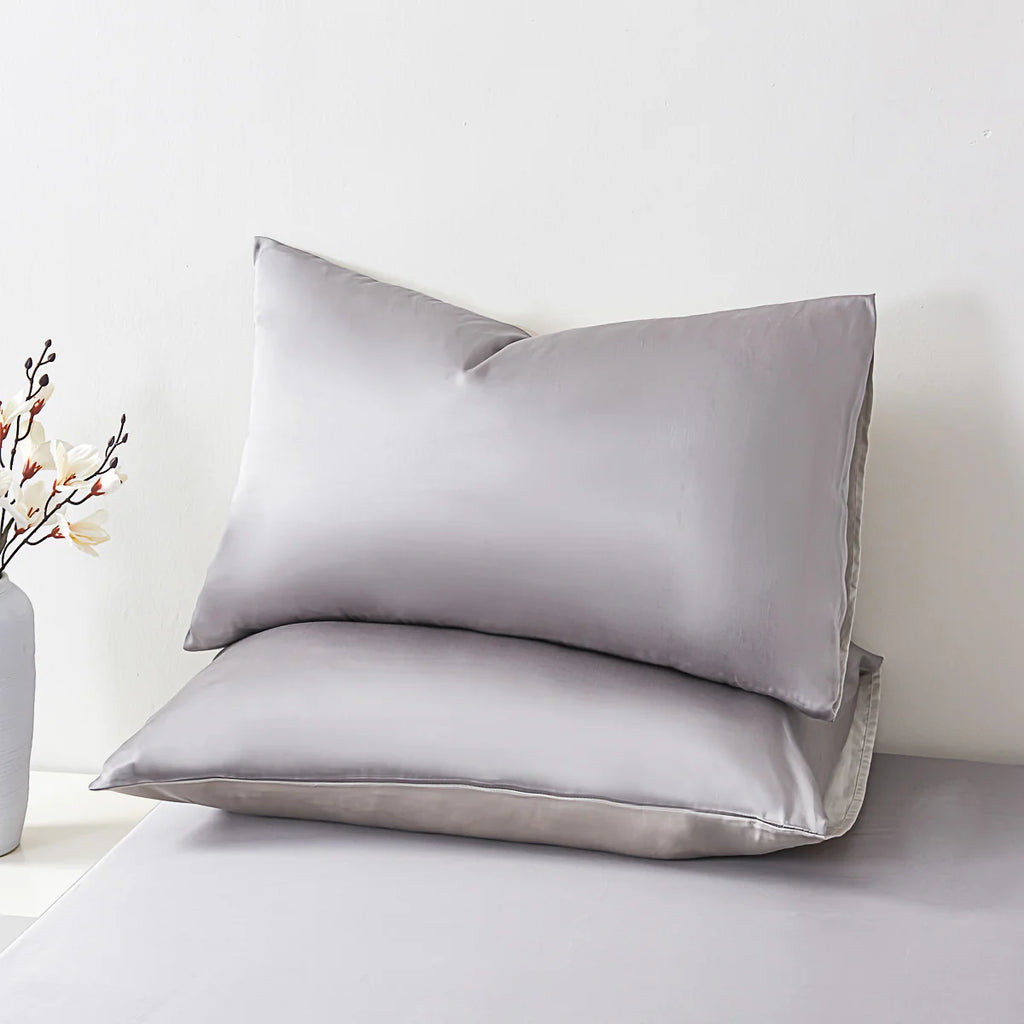 Cloudy Gray Tencel™ Fitted Sheet Set