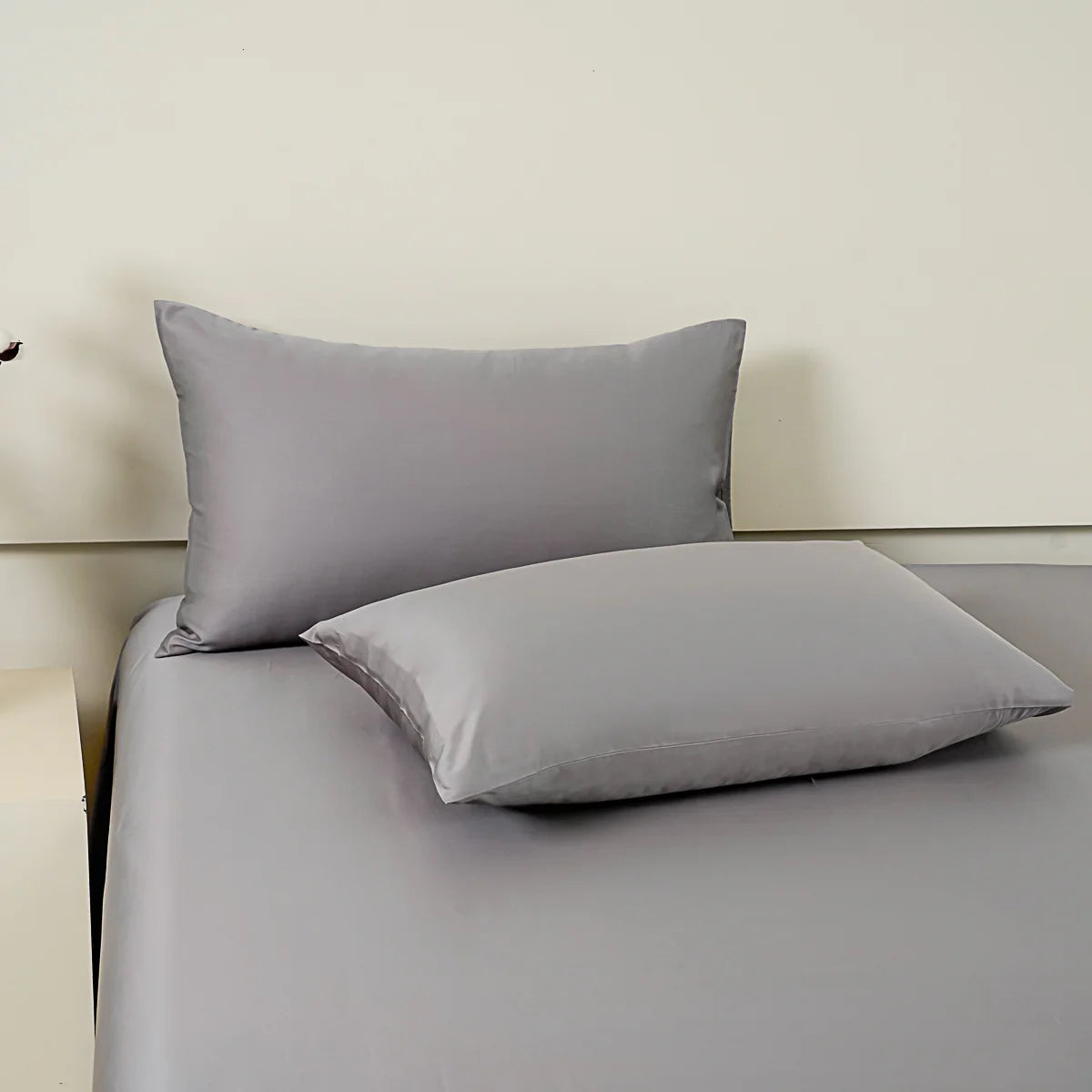 Rio Gray Premium Cotton Standard Pillow Sham x2p