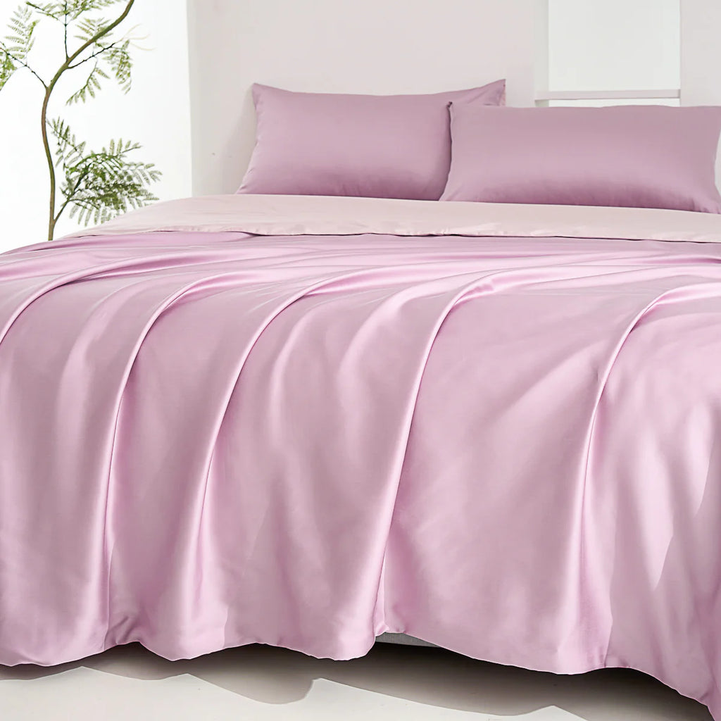 Lilac Purple TENCEL™ Lyocell Fitted Sheet Set