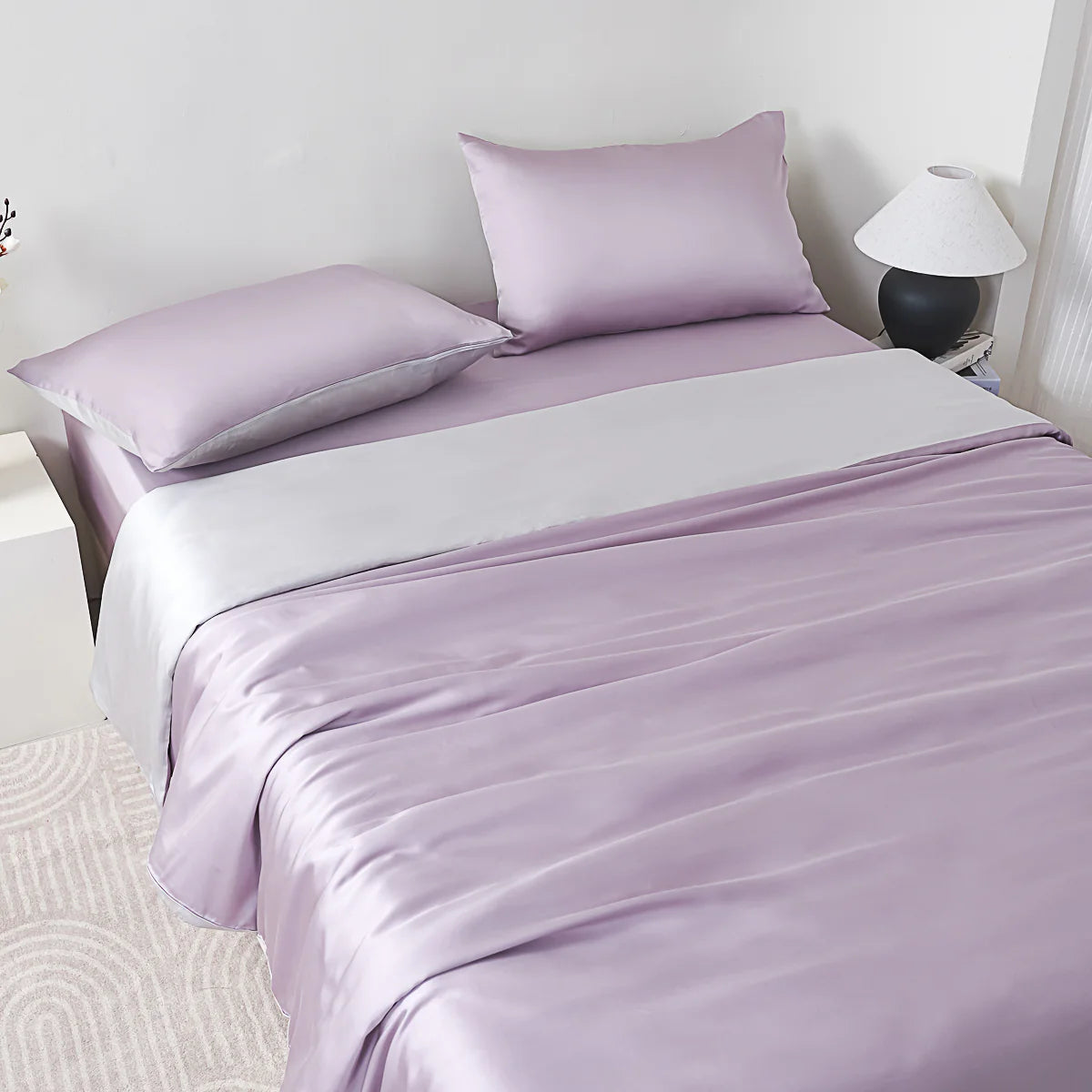 Starry Purple Tencel™ Fitted Sheet Set
