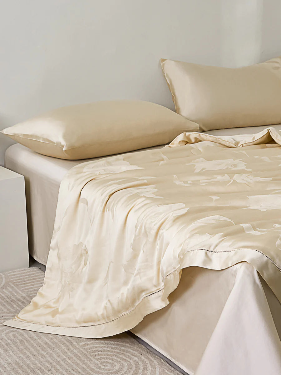 Phantom Gold Tencel™ Jacquard Light Comforter