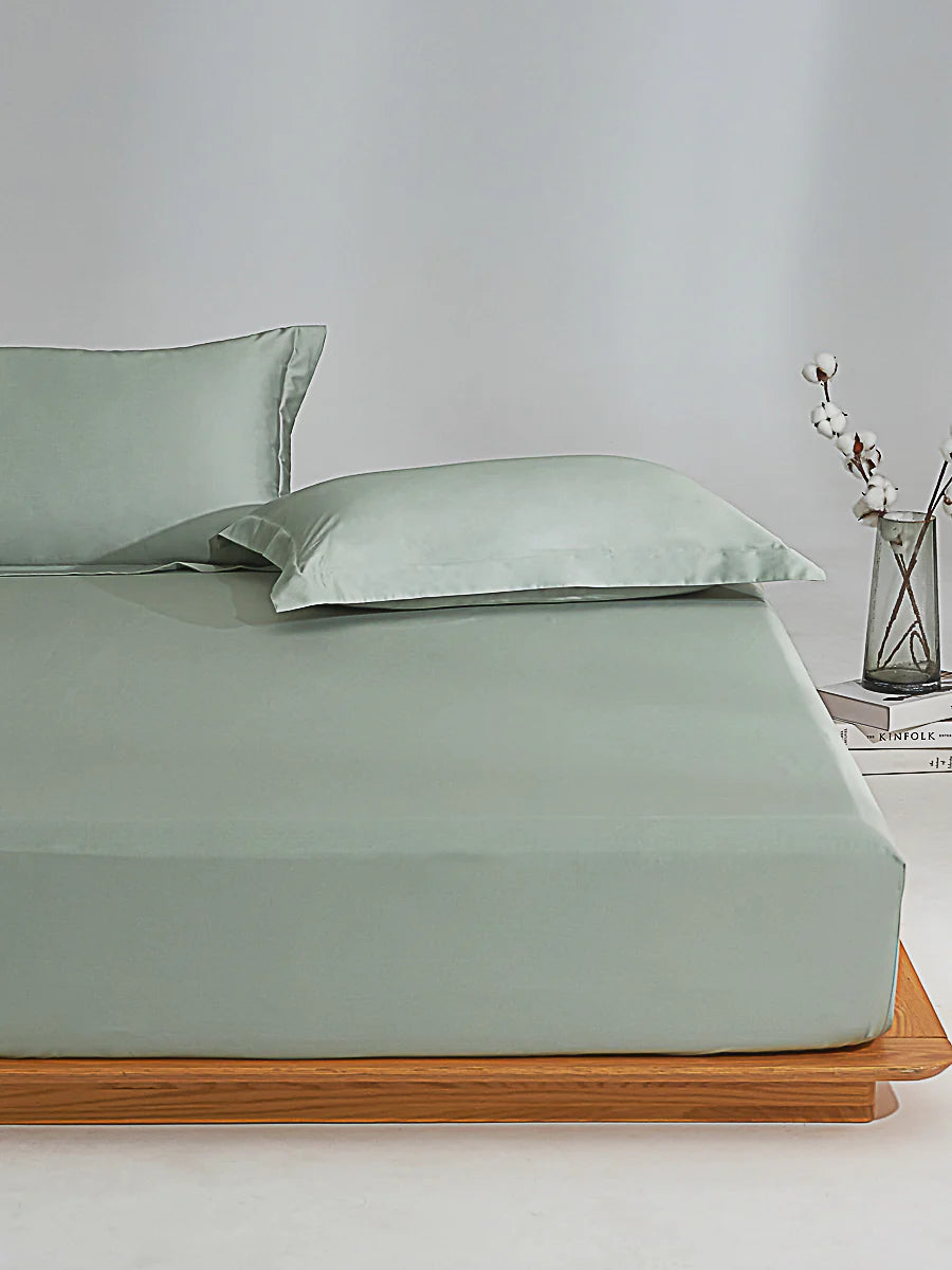 Sunny Green Premium Cotton Fitted Sheet