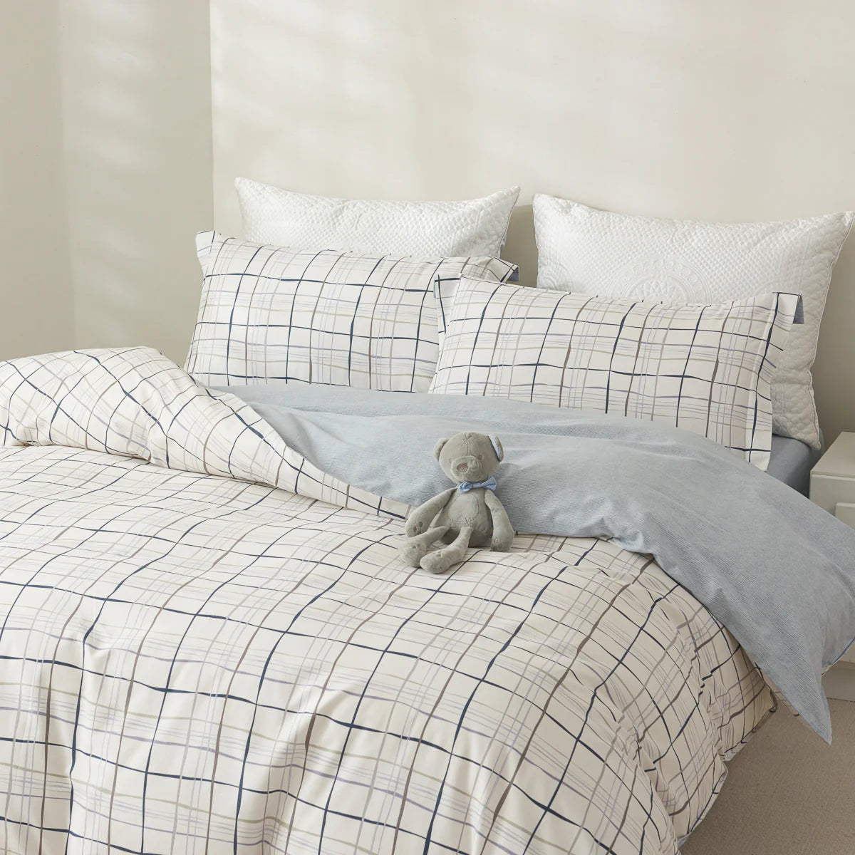 Sebo Cotton Fitted Sheet Duvet Cover Set