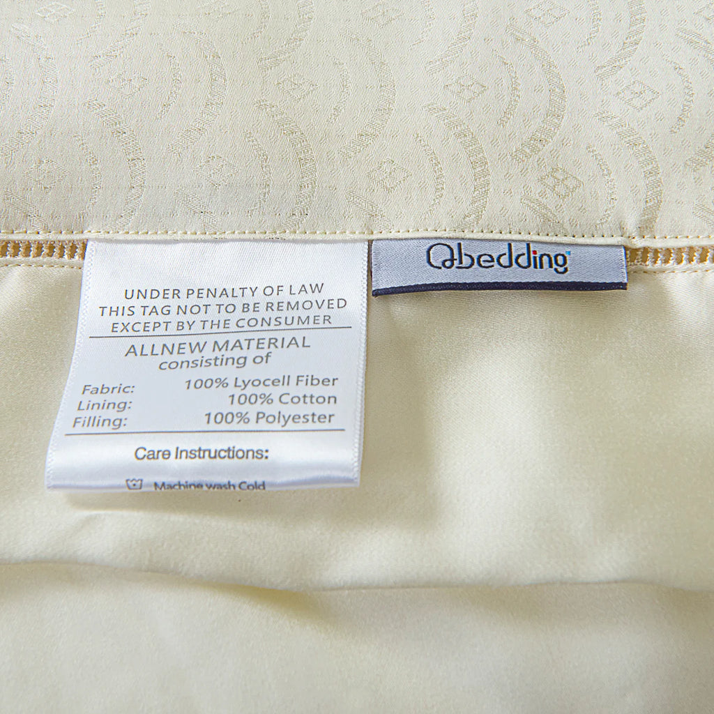 Lily White Tencel™ Jacquard Light Comforter