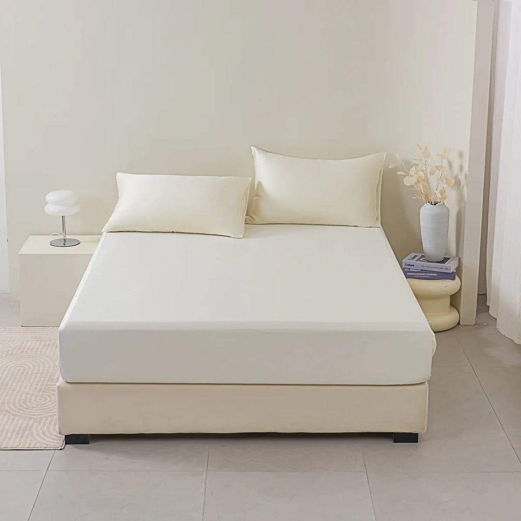 Lily White Tencel™ Fitted Sheet