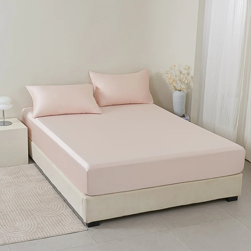 Dreamy Pink Tencel™ Fitted Sheet