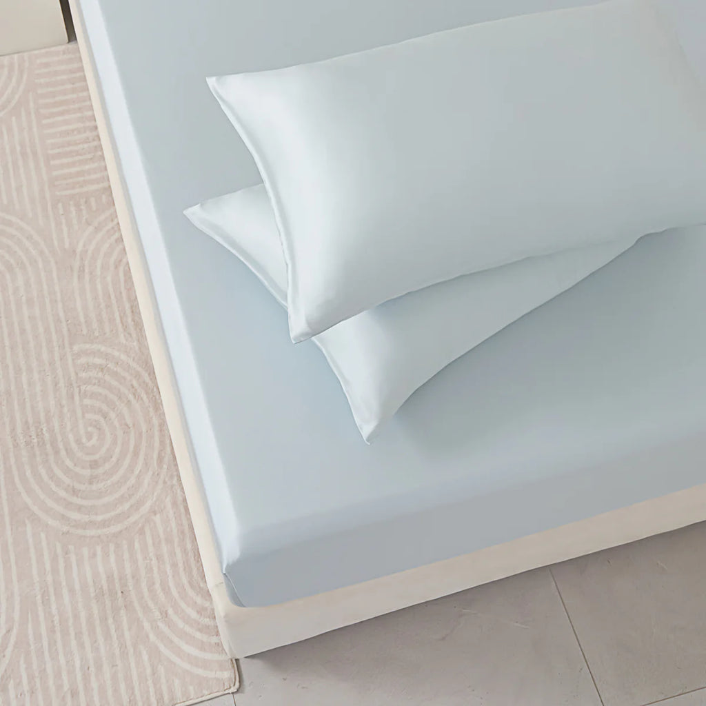 Floating Blue Tencel™ Fitted Sheet