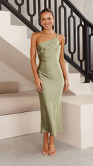 Josephina Midi Dress - Olive
