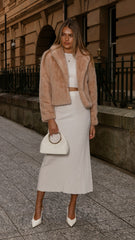 Kristin Crop Jacket - Oat