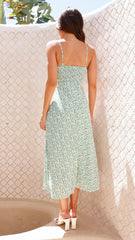 Delilah Midi Dress - Sage Floral