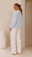 Ally Knit Sweater - Blue