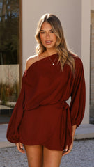 Fletcher Wrap Skort - Burgundy