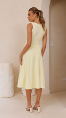 Kaida Midi Dress - Yellow