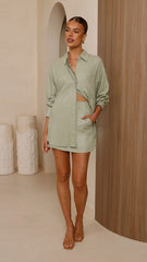 Charla Mini Skort - Sage