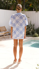 Abilene Button Up Shirt - Blue