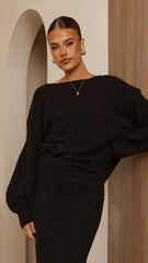 Cohen Knit Jumper - Black