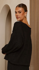 Cohen Knit Jumper - Black