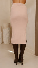Iluka Knit Midi Skirt - Camel