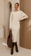 Iluka Knit Top - Beige