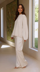 Ally Knit Sweater - Cream