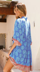 Boheme Mini Dress - Vacay Print