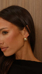 Erin Hoop Earrings - Gold