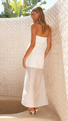Hazella Maxi Dress - White