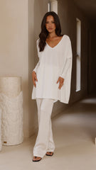 Amalia Knit Top - White