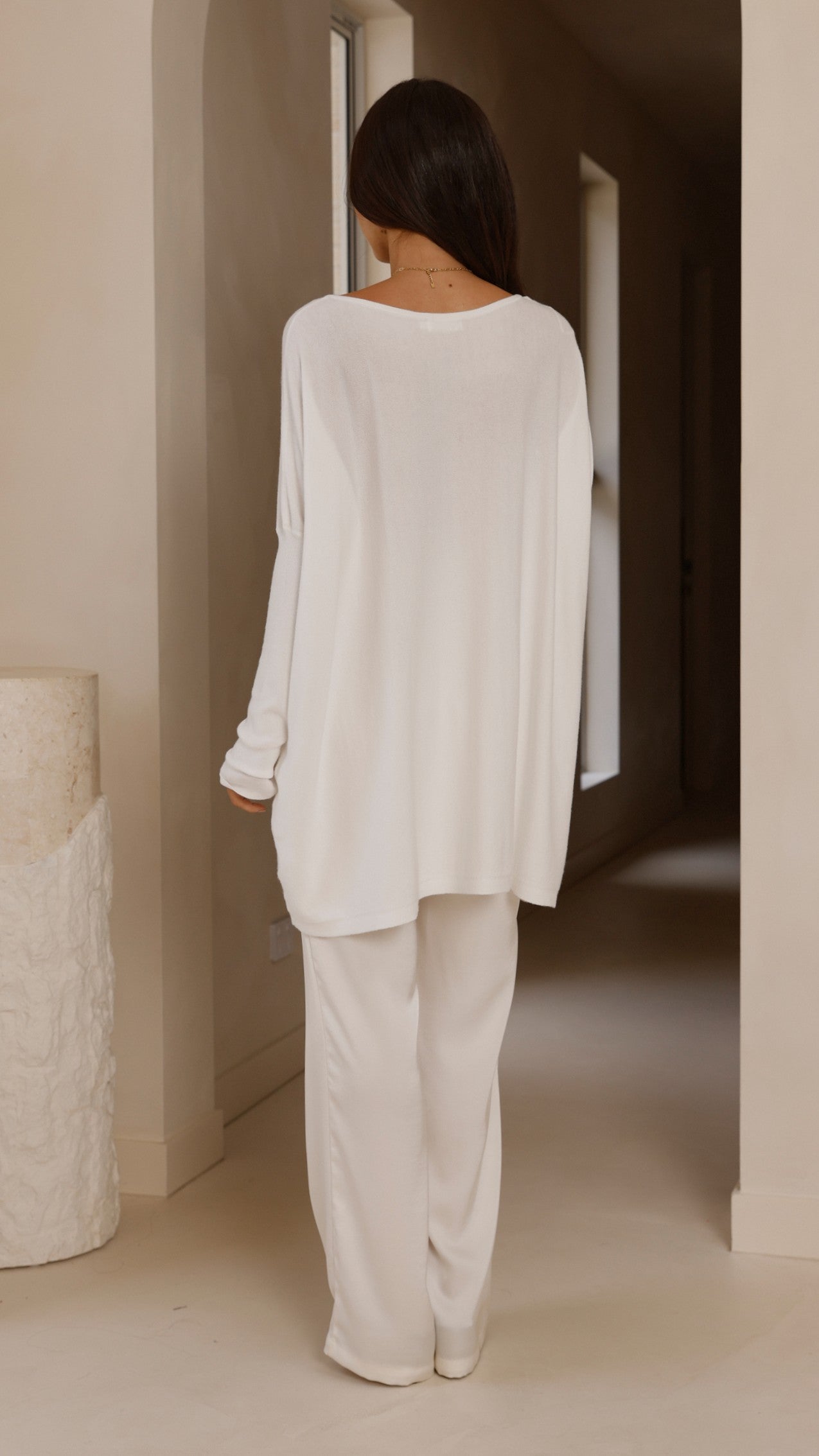 Amalia Knit Top - White