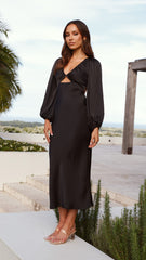 Cleo Midi Dress - Black