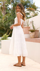 Ginnie Midi Dress - White