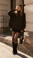 Harita Knitted Sweater - Chocolate