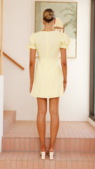Breigh Mini Dress - Lemon