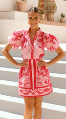 Laraine Mini Skirt - Pink