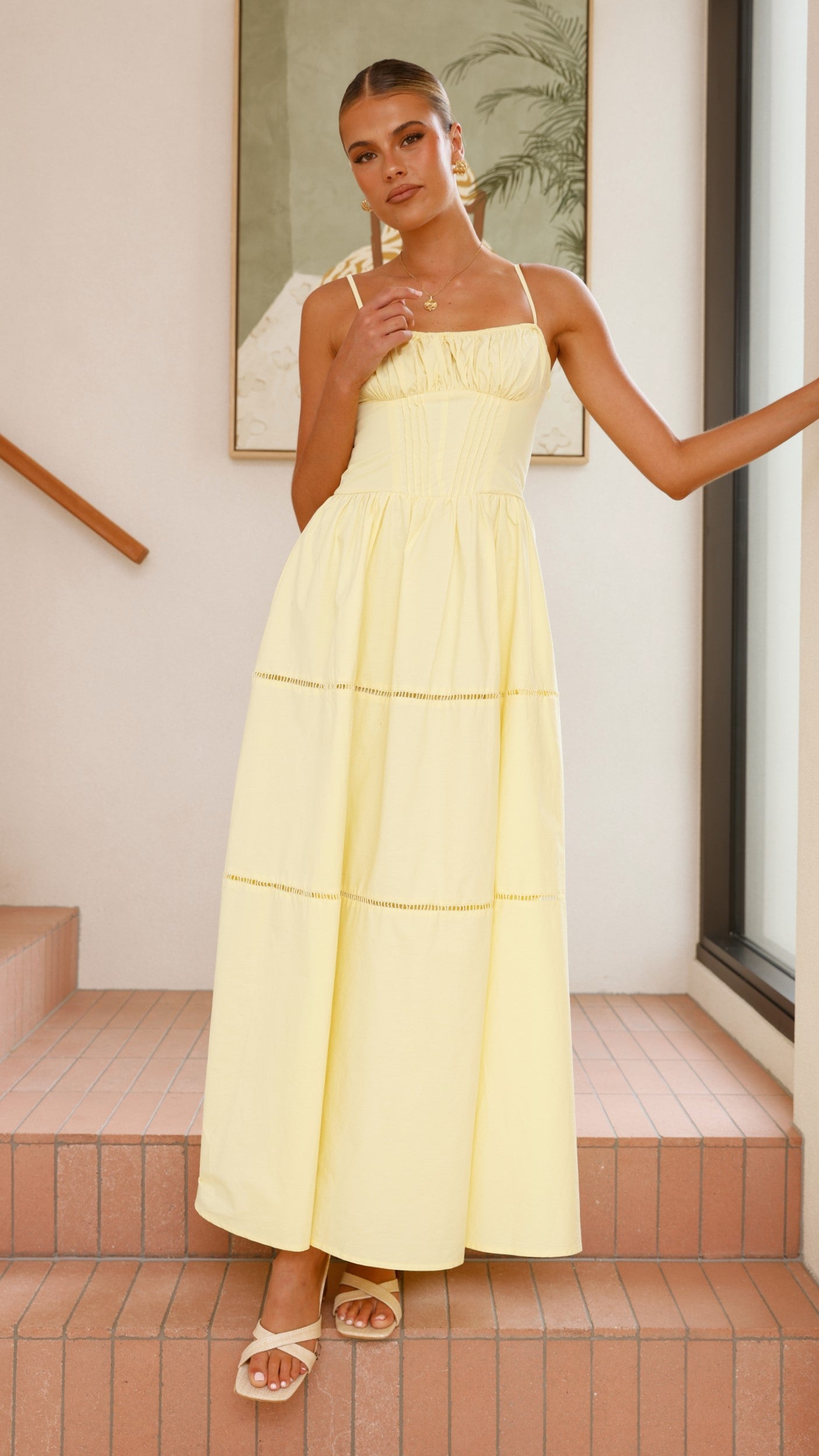 Isabella Maxi Dress - Yellow