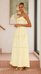 Isabella Maxi Dress - Yellow
