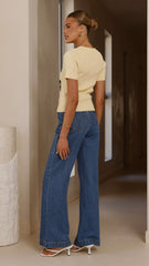 Laylin Ribbed Top - Yellow