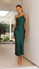 Josephina Midi Dress - Emerald Green