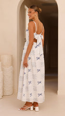 Georgina Maxi Dress - Sweet Bow Blue